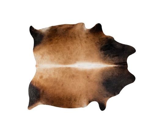 6' X 7' Tan Cowhide Cowhide Print Area Rug