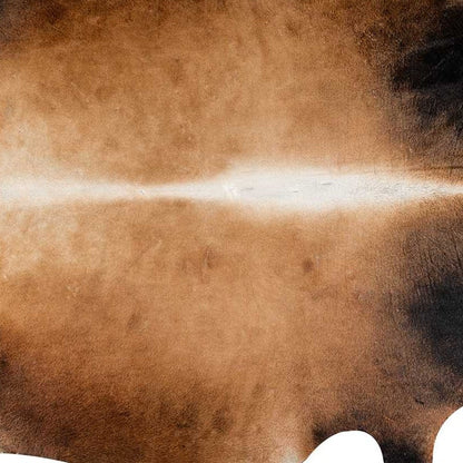 6' X 7' Tan Cowhide Cowhide Print Area Rug