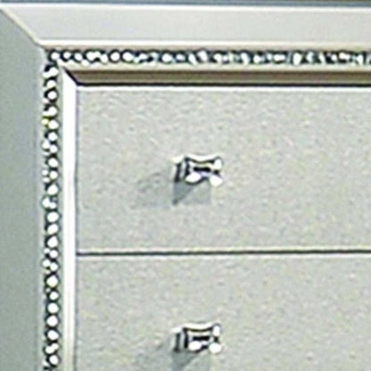 66" Champagne Solid Wood Nine Drawer Double Dresser
