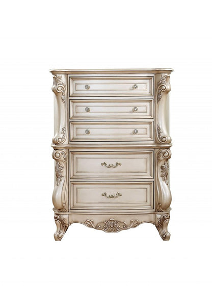 7200" Beige Solid Wood Six Drawer Double Dresser
