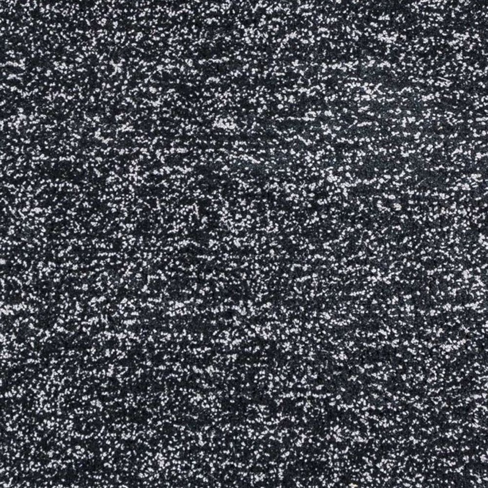 8' Black And White Hand Woven Round Rug