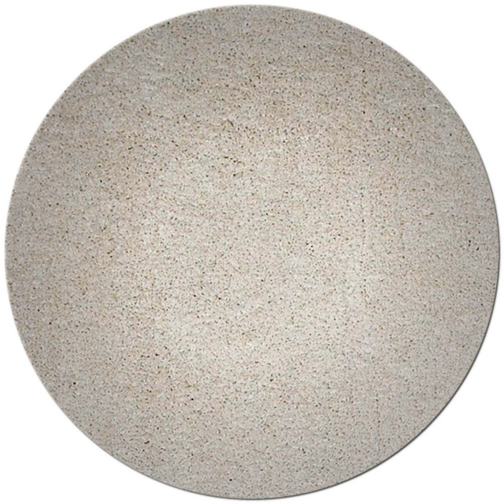 8' Ivory Hand Woven Round Rug