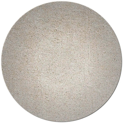 8' Ivory Hand Woven Round Rug