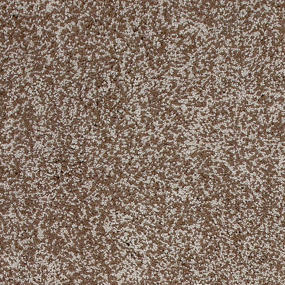 8' X 10' Beige And Brown Abstract Shag Hand Woven Area Rug