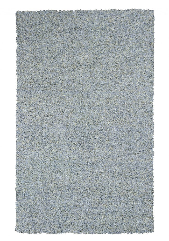 8' Blue Hand Woven Round Rug