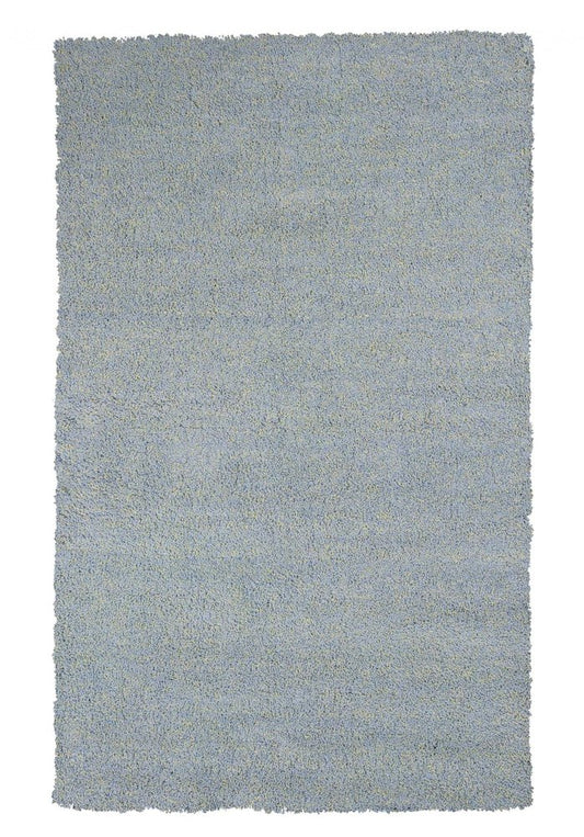 8' X 10' Blue Hand Woven Area Rug