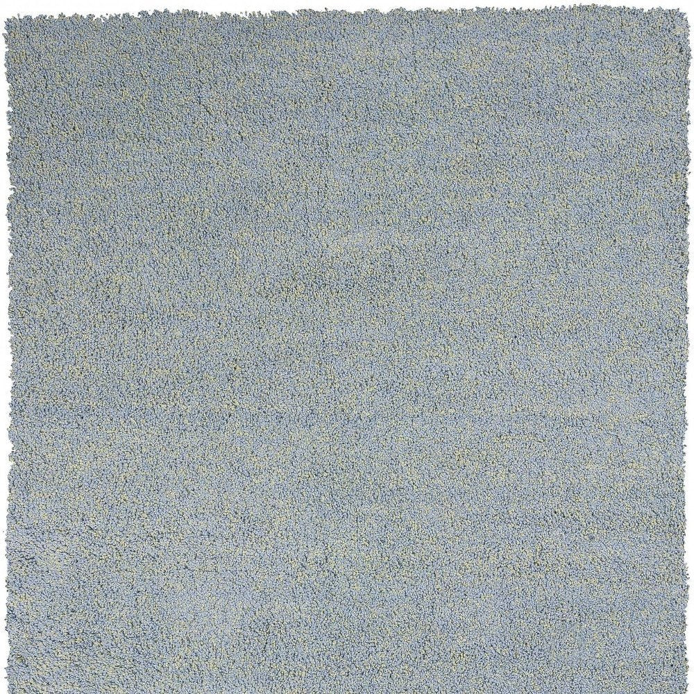 8' Blue Hand Woven Round Rug