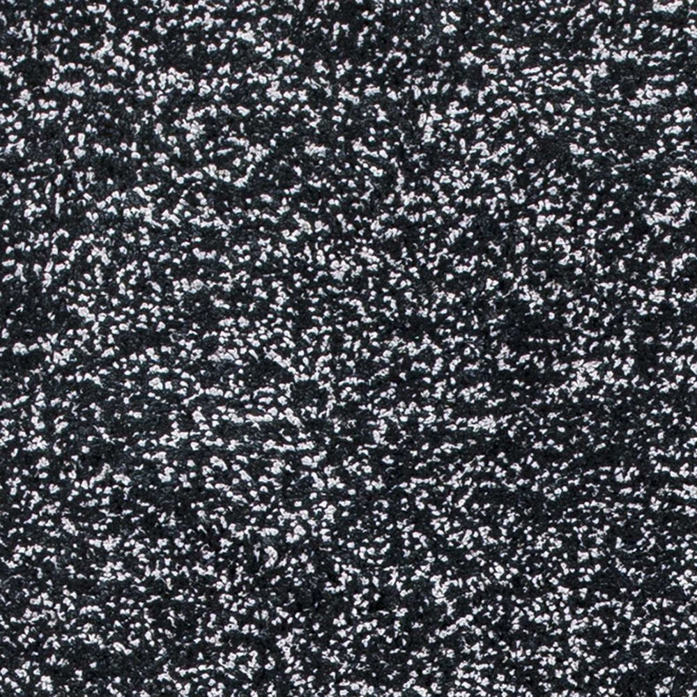 8' Black And White Hand Woven Round Rug