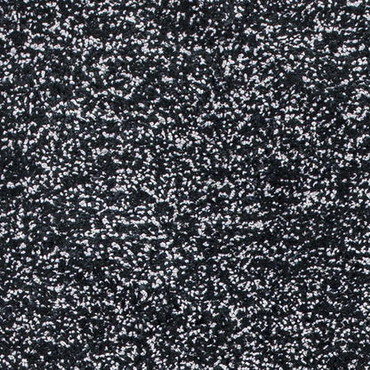 8' Black And White Hand Woven Round Rug