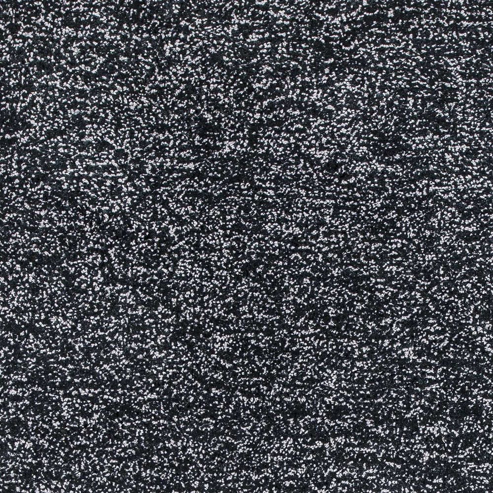 8' Black And White Hand Woven Round Rug