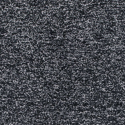 8' Black And White Hand Woven Round Rug