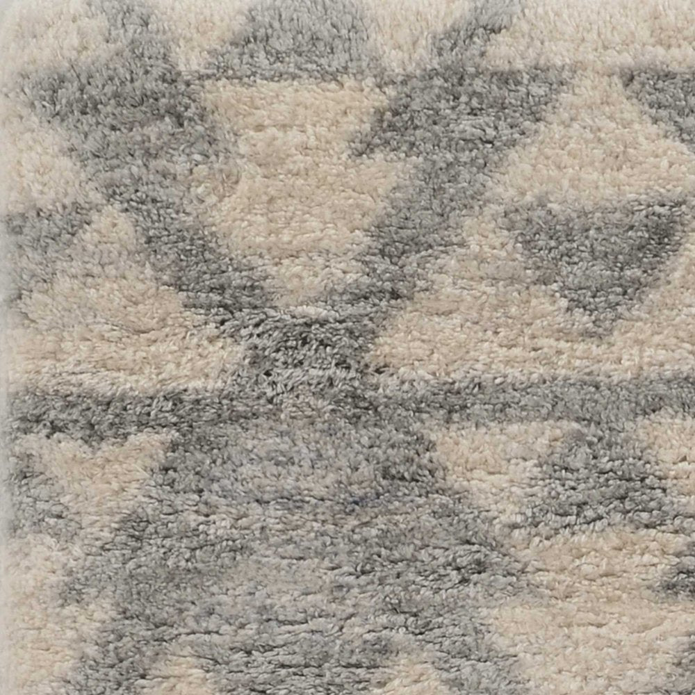 8' X 13' Ivory And Gray Geometric Area Rug