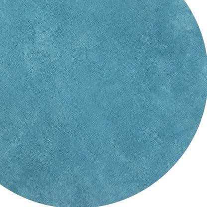 8' X 10' Blue Shag Hand Woven Area Rug