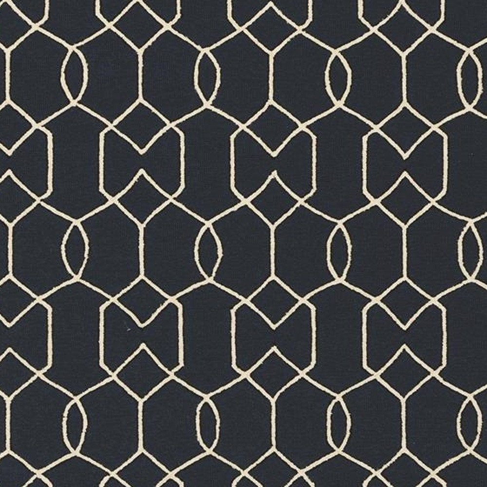 7' X 7' Navy Blue Hand Hooked Area Rug