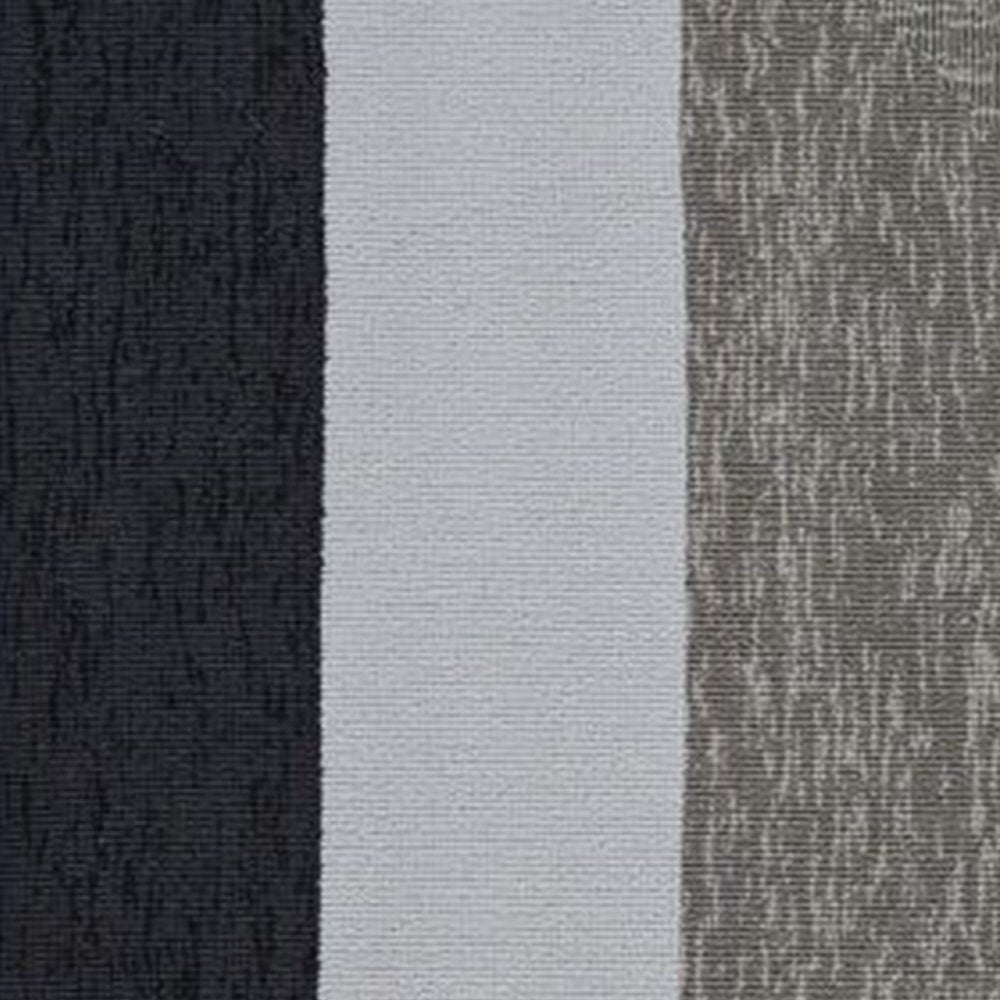 7' X 7' Black And Gray Geometric Hand Hooked Square Rug