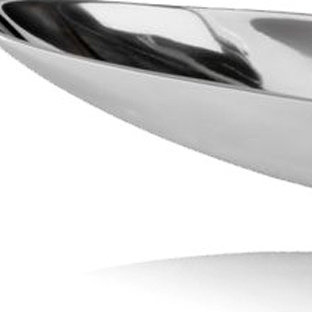 20" Contempo Shiny Silver Short Boat Tray