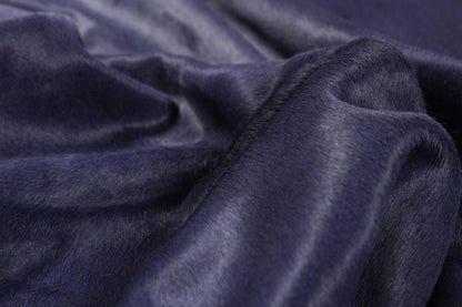 5' X 7' Navy Blue Cowhide Area Rug