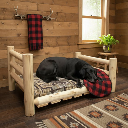 20" X 30" Natural Solid Wood Pet Bed Frame