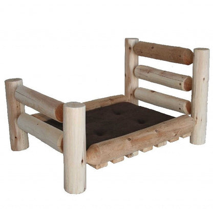 20" X 30" Natural Solid Wood Pet Bed Frame