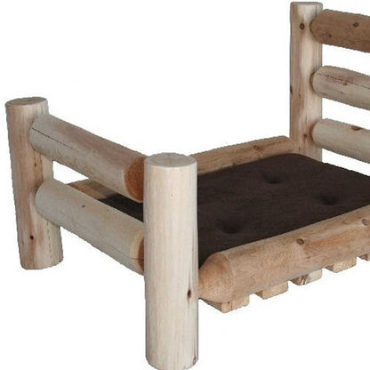 20" X 40" Natural Solid Wood Pet Bed Frame