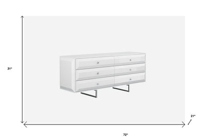 72 X 21 X 31 White Double Dresser Extension