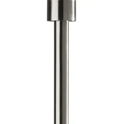 71" Silver LED Torchiere Floor Lamp With White Glass Cone Shade