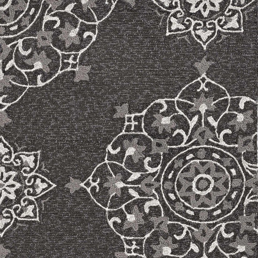 8' X 10' Charcoal Hand Tufted Area Rug