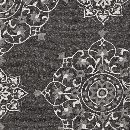 8' X 10' Charcoal Hand Tufted Area Rug
