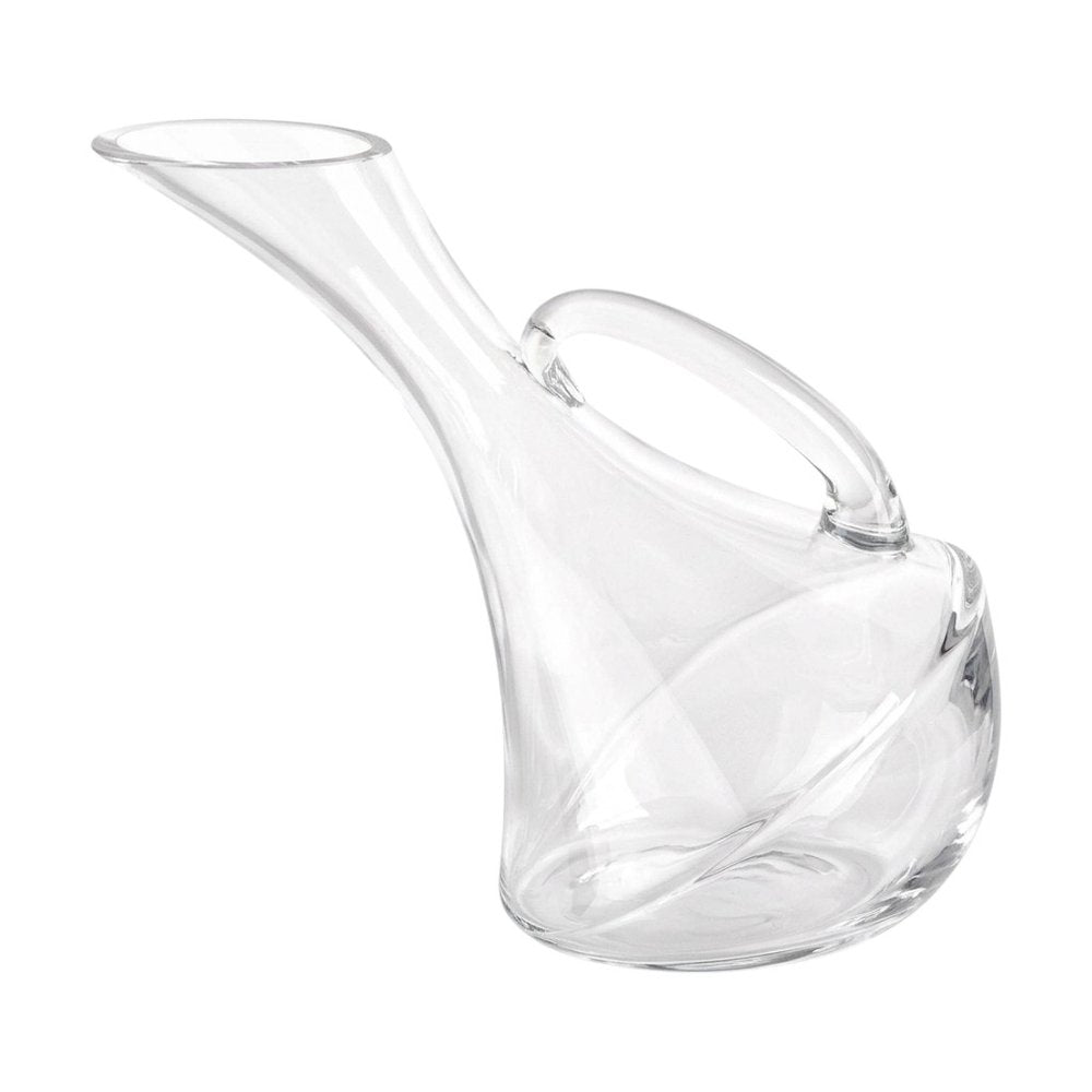 Mouth Blown Glass Wine Carafe  32 Oz