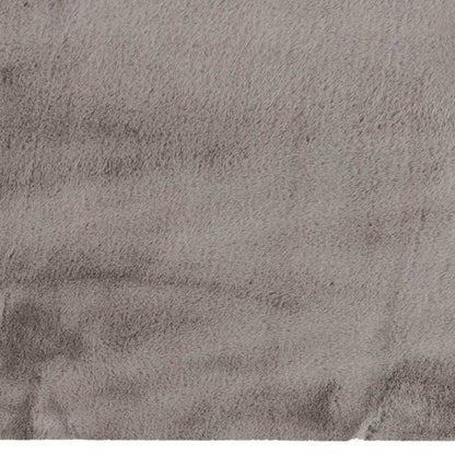 3' X 5' Gray Shag Hand Knotted Area Rug