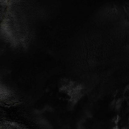 3' X 5' Black Faux Fur Area Rug