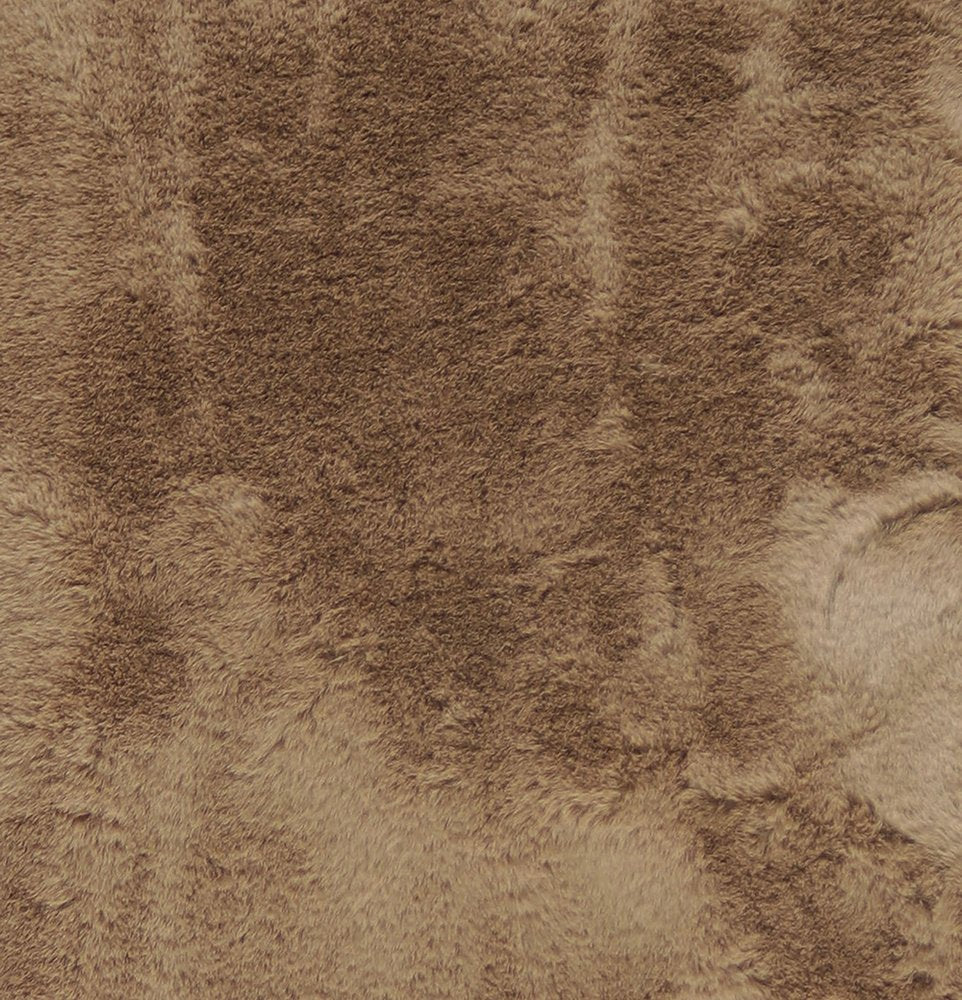 3' X 5' Taupe Shag Hand Knotted Area Rug