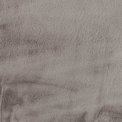 5' X 8' Gray Faux Fur Washable Area Rug