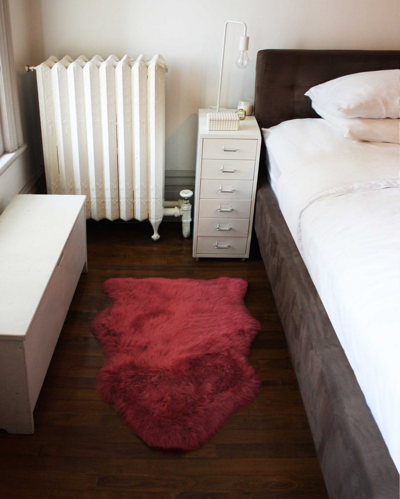 2' X 3' Raspberry Shag Area Rug