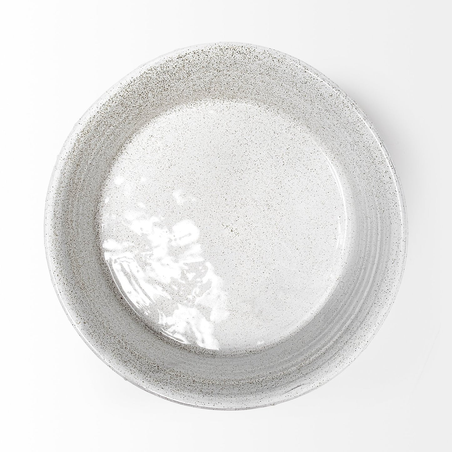 16" White Ceramic Round