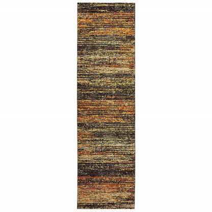 3' X 5' Blue and Ivory Power Loom Area Rug