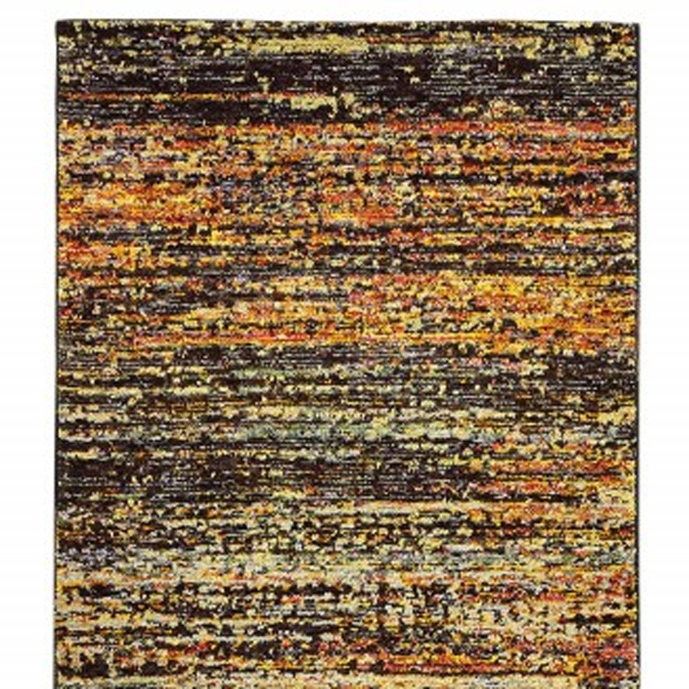 3' X 5' Blue and Ivory Power Loom Area Rug