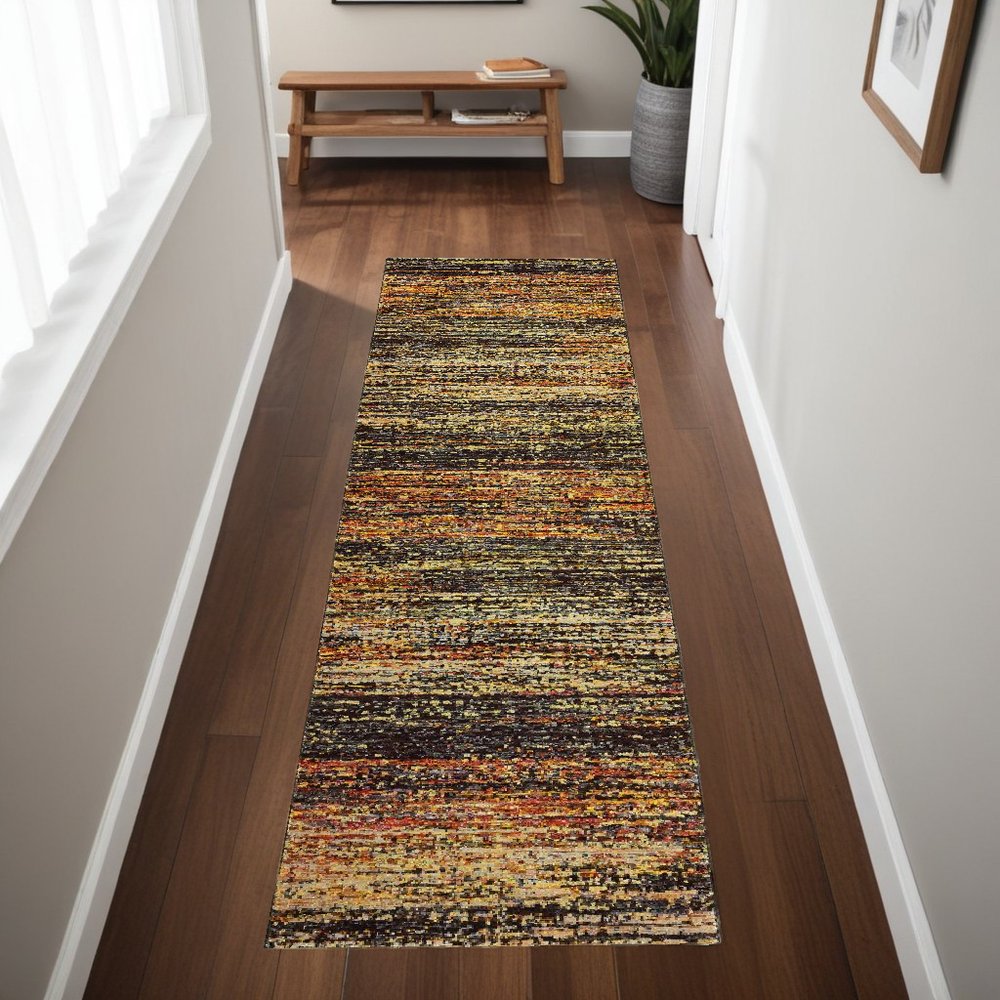 3' X 5' Blue and Ivory Power Loom Area Rug