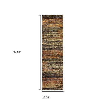 3' X 5' Blue and Ivory Power Loom Area Rug