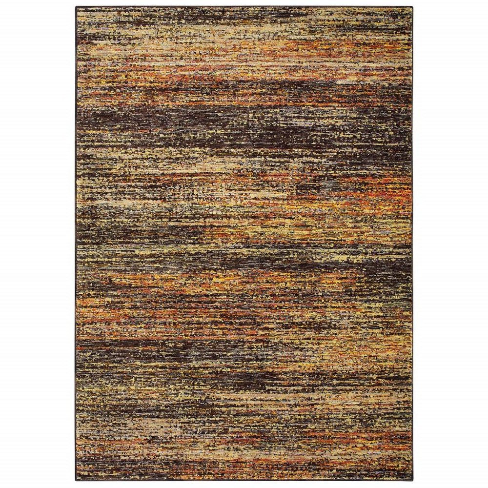3' X 5' Blue and Ivory Power Loom Area Rug