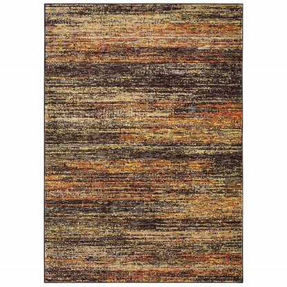 3' X 5' Blue and Ivory Power Loom Area Rug