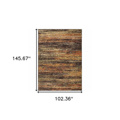 3' X 5' Blue and Ivory Power Loom Area Rug