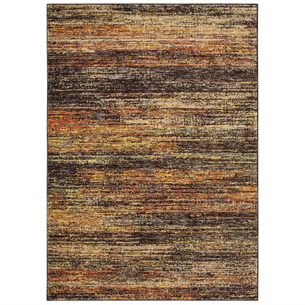 3' X 5' Blue and Ivory Power Loom Area Rug