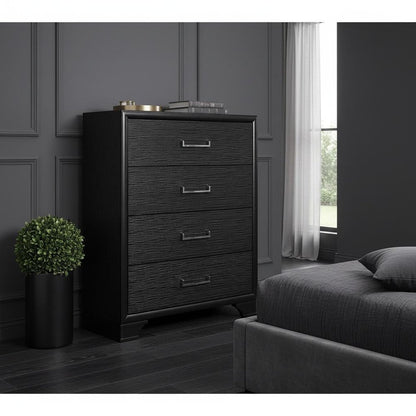 59" Gray Solid Wood Nine Drawer Double Dresser