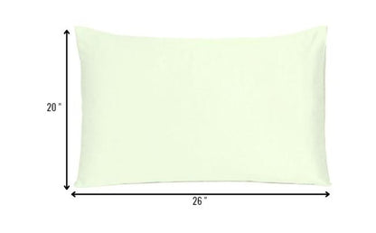 Ivory Dreamy Set Of 2 Silky Satin Standard Pillowcases