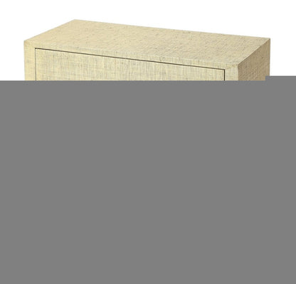 34" Beige Manufactured Wood Four Drawer Chest