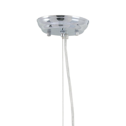 Silver Lantern Metal Chandelier With Silver Shades