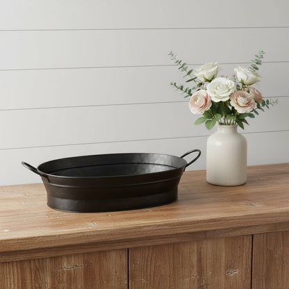 14" Black Metal Basket