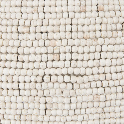 Whitewash Beaded Hanging Chandelier