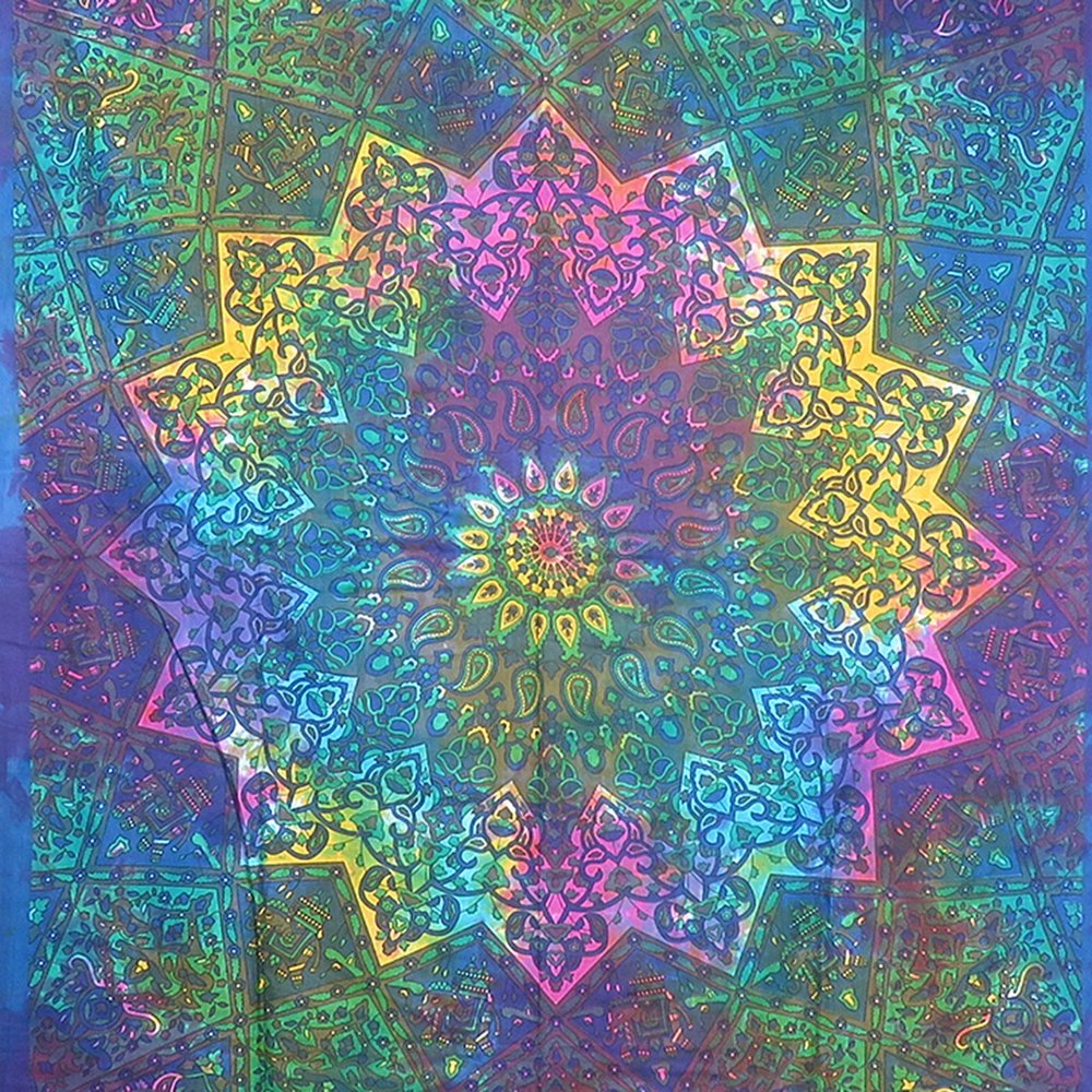 Blue and Pink Floral Cotton
